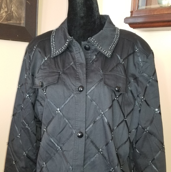 Redd Jeans sequin black jacket